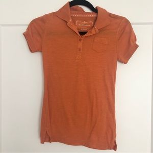 Mossimo Orange Fitted Shirt Sleeve Cotton Polo XS X-Small